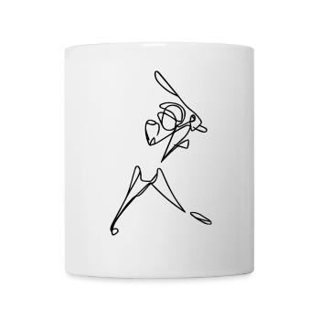 Cricketer - Mug blanc - blanc - Devant