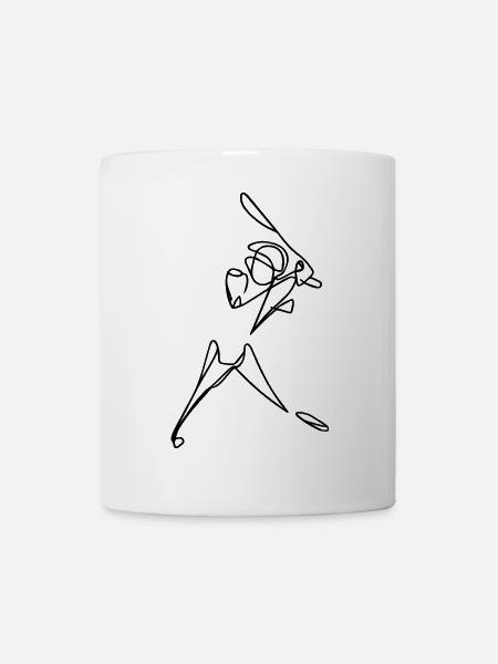 Kricketspieler - Tasse - Weiß