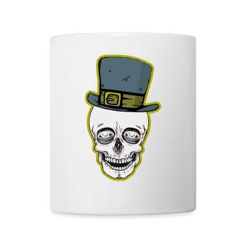 Schädel Totenkopf Dark Halloween Horror Fantasy - Tasse - Weiß - Vorne