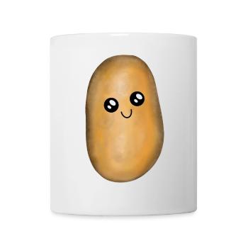 Kawai Kartoffel Kartoffeln - Tasse - Weiß - Vorne