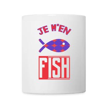 JE M'EN FISH. POISSON - Mug blanc - blanc - Devant