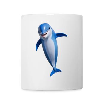 Fröhlicher Delphin - Tasse - Weiß - Vorne