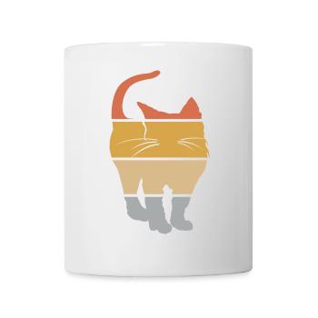retro cat vintage tomcat cat lover icon icon - Mug - white - Front