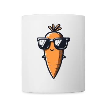 Coole Karotte: Die Wurzel der Coolness - Tasse - Weiß - Vorne