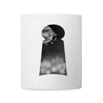 Schlüsselloch, friedhöfe, Gothic design - Tasse - Weiß - Vorne
