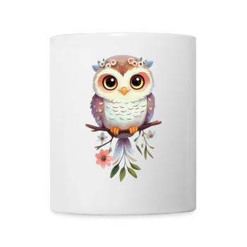 Éveillez l'Imagination avec notre Chouette Ludique - Mug blanc - blanc - Devant