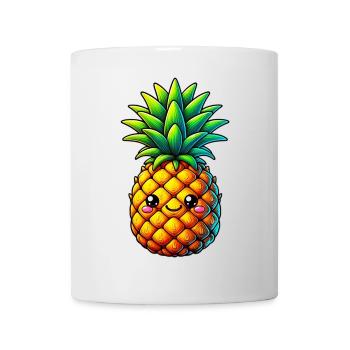 Ananas - Mug blanc - blanc - Devant