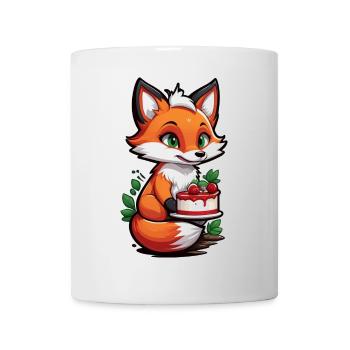 Foxy Cake Delight - Mug - white - Front