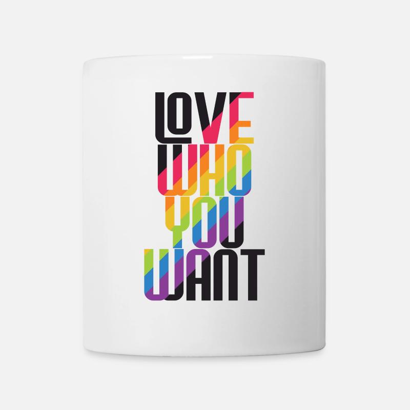 LGBT Pride Month - Liebe wen du willst - Tasse - Weiß