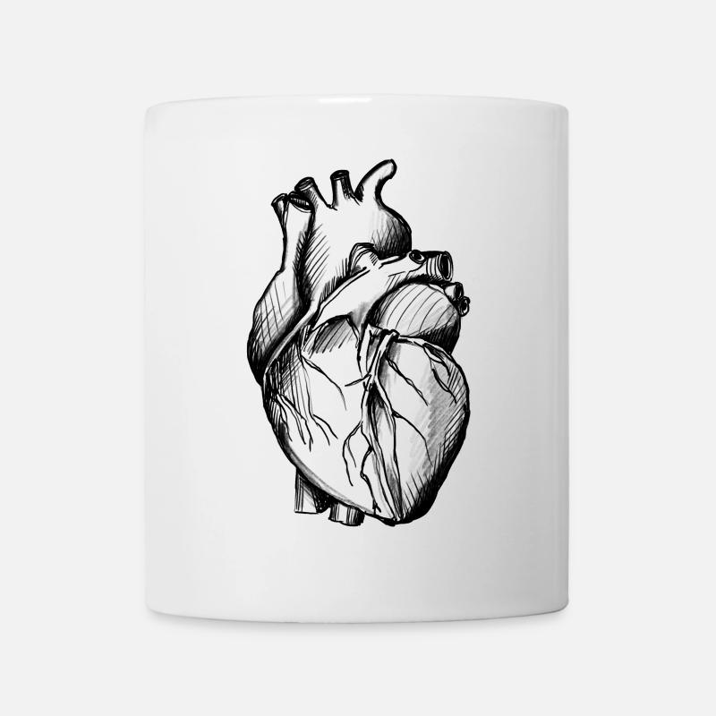 Heart Illustration - Mug - white