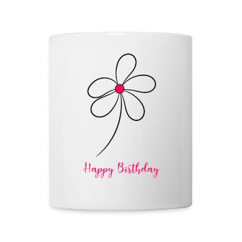 HAPPY BIRTHDAY. HAPPY BIRTHDAY. ANNIVERSARY. - Mug - white - Front