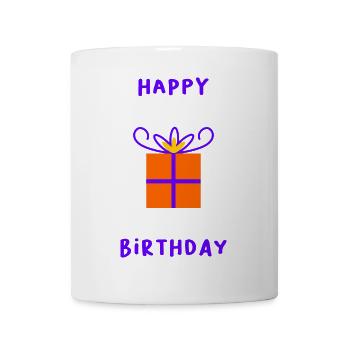 HAPPY BIRTHDAY. HAPPY BIRTHDAY. ANNIVERSARY. - Mug - white - Front