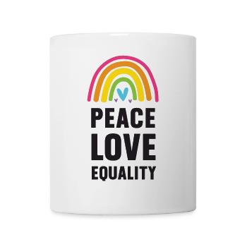 LGBT Pride Month - Peace. Love. Equality - Mug - white - Front
