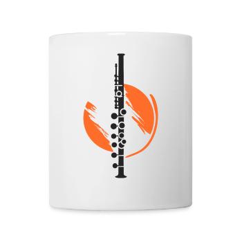 Flute Drawing - Mug - white - Front
