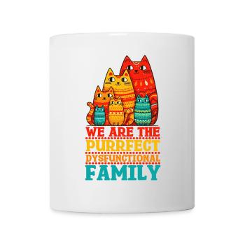 We Are the Purrfect Dysfunctional Family - Mug - white - Front