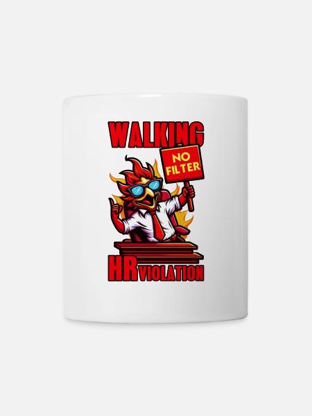 WALKING HR VERSTOSS, LUSTIG - Tasse - Weiß