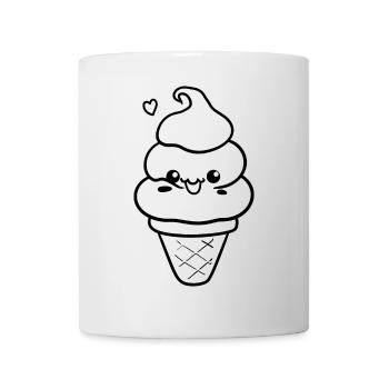 Ice Cream Comic Style - Mug - white - Front