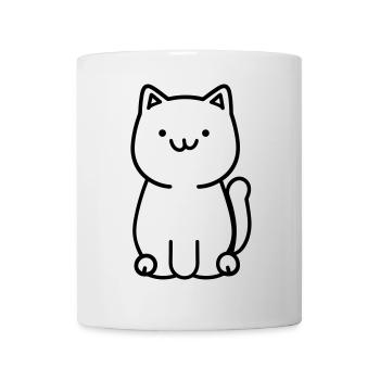 Katze - Tasse - Weiß - Vorne