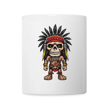 Apache Indianer Skelett - Tasse - Weiß - Vorne
