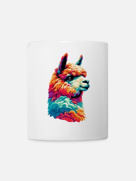 Alpaka - Tasse - Weiß