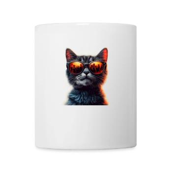 Coole Katze - Tasse - Weiß - Vorne
