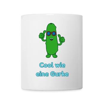 Cool wie eine Gurke - Tasse - Weiß - Vorne