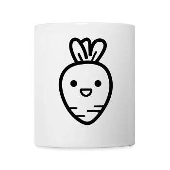 Karotte - Tasse - Weiß - Vorne
