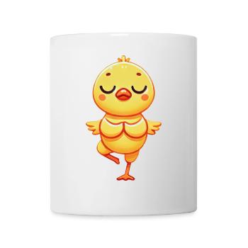 Meditating Duck Yoga Autogenic Training Strength - Mug - white - Front