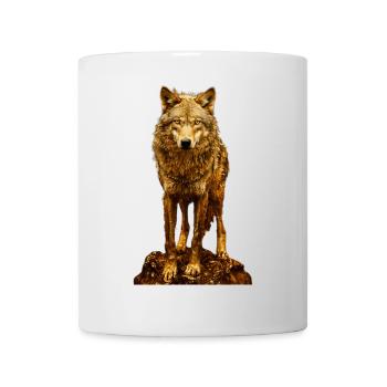 Wolf - Tasse - Weiß - Vorne