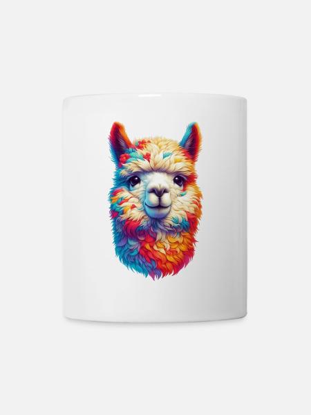 Alpaka - Tasse - Weiß
