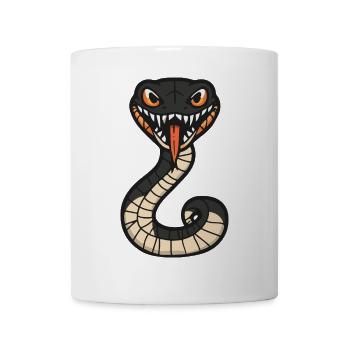 Schlange Kobra Halloween Tier - Tasse - Weiß - Vorne