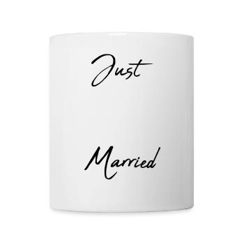 LIEBE. PAAR. GERADE VERHEIRATET. Junggesellinnenabschied. VALENTINSTAG. - Tasse - Weiß - Vorne