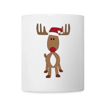 Motif orignal avec chapeau de père Noël - Mug blanc - blanc - Devant