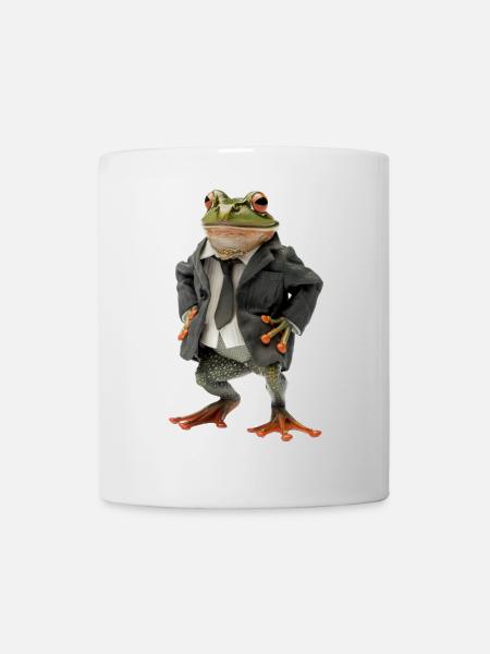Frosch - Tasse - Weiß