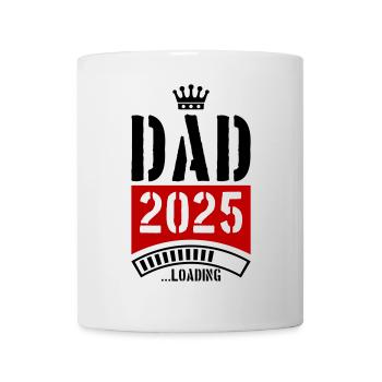 Papa 2025 Chargement Papa - Mug blanc - blanc - Devant