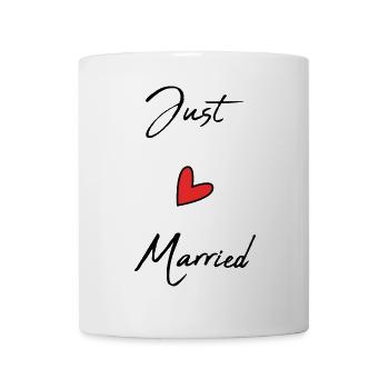 PAAR. GERADE VERHEIRATET. Junggesellinnenabschied. VALENTINSTAG. LIEBE. - Tasse - Weiß - Vorne