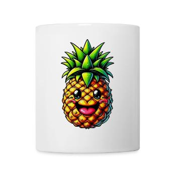 Ananas - Tasse - Weiß - Vorne