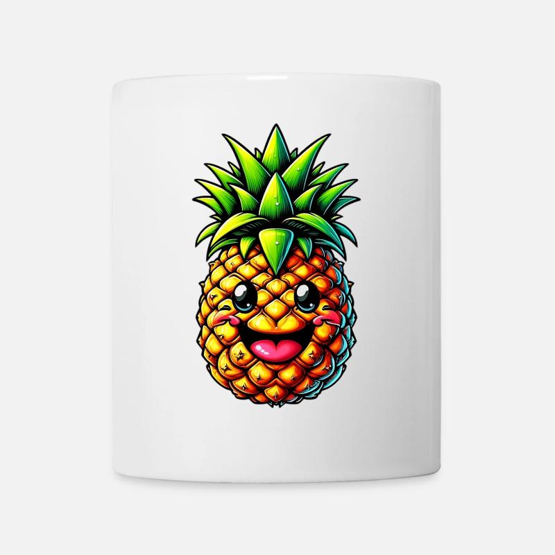 Ananas - Tasse - Weiß