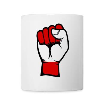 Austria Flag Fist - Mug - white - Front