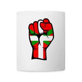 Basque flag fist - Mug - white - Front