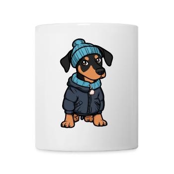 Doberman Dog Stylish - Mug - white - Front
