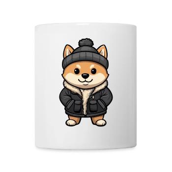 Shiba Inu Chien Élégant - Mug blanc - blanc - Devant