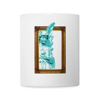 Ange encadré - Mug blanc - blanc - Devant