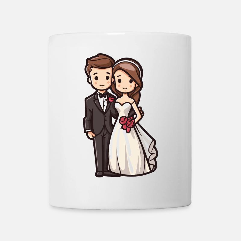 Mariée et marié Mariage Marié Marié - Mug blanc - blanc