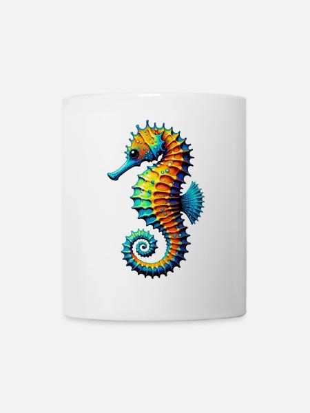 Seepferdchen - Tasse - Weiß