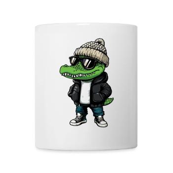 Alligator Hiver - Mug blanc - blanc - Devant