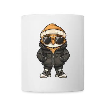 Hibou Hiver - Mug blanc - blanc - Devant
