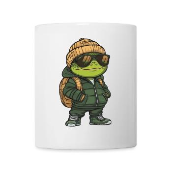 Schildkröte Winter - Tasse - Weiß - Vorne