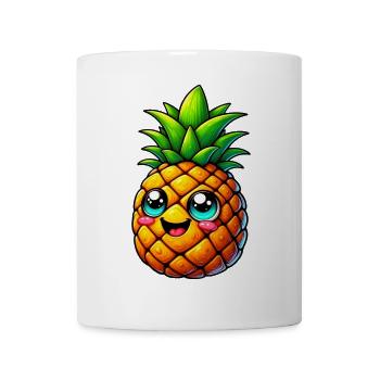 Ananas - Tasse - Weiß - Vorne