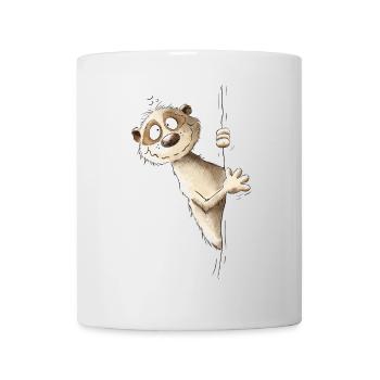 Droll Meerkat I Animaux sauvages - Mug blanc - blanc - Devant